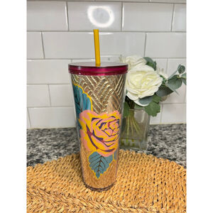 Starbucks Rose Gold Quilted 24oz 710mL  Tumbler Cup Fall 2020